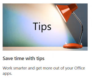 Save time with tips